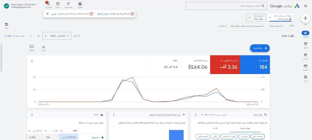 نتائج المبيعات والأداء