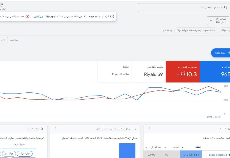 نتائج المبيعات والأداء